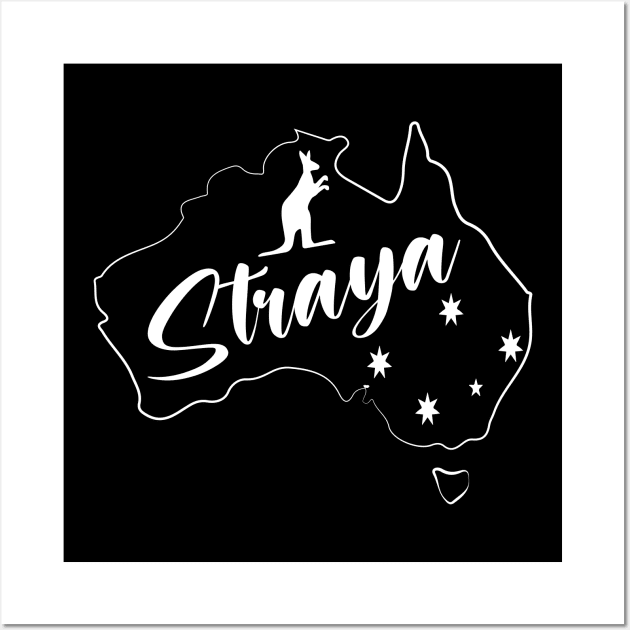 straya australia day Wall Art by illustraa1